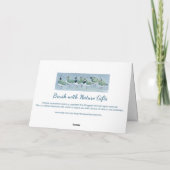 Birthday Bird Art Hem Haar Ze Waterverf Art Kaart (Achterkant)