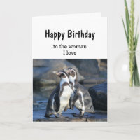 Birthday Bird Couple Woman I love Card