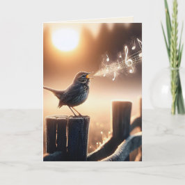 Birthday Bird zingen Kaart