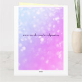 Birthday Birthstone Amethyst Greeting februari Kaart (Achterkant)