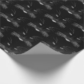 Birthday Black Cat Face Cadeaupapier (Hoek)