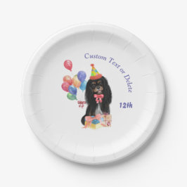 Birthday Black en Tan Cavalier Spaniel   Papieren Bordje