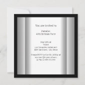 Birthday Black en White Kaart (Achterkant)