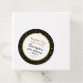 Birthday Black Gold Hartelijk dank voor uw favorie Bedankjes Labels (In situ)