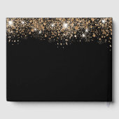 Birthday black gouglitter sparters naam gastenboek (Achterkant)