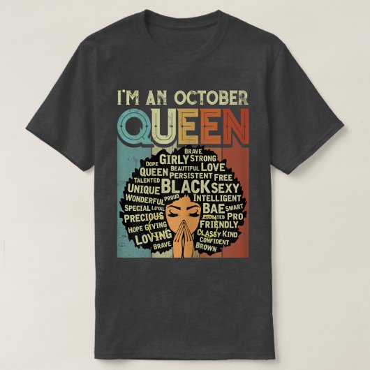  Birthday Black Historisch Afrikaan Ik ben T-shirt (Design voorkant)