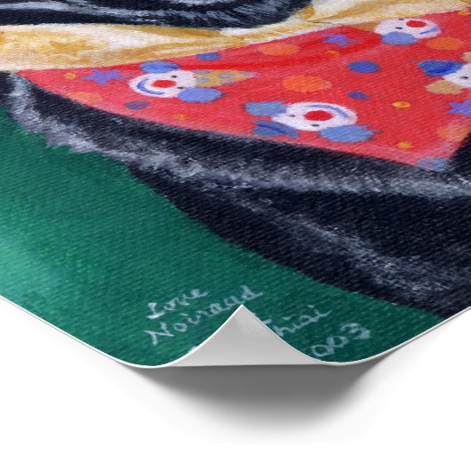 Birthday Black Labrador Artwork Poster (Hoek)