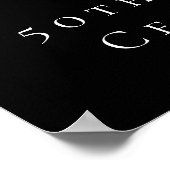 Birthday Black marvy blue welkom Poster (Hoek)