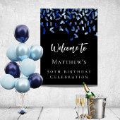 Birthday Black marvy blue welkom Poster