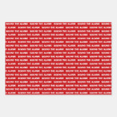 Birthday-blad voor brandweerwagens inpakpapier vel (Voorkant 2)