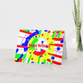 Birthday Blast Kaart (Voorkant)