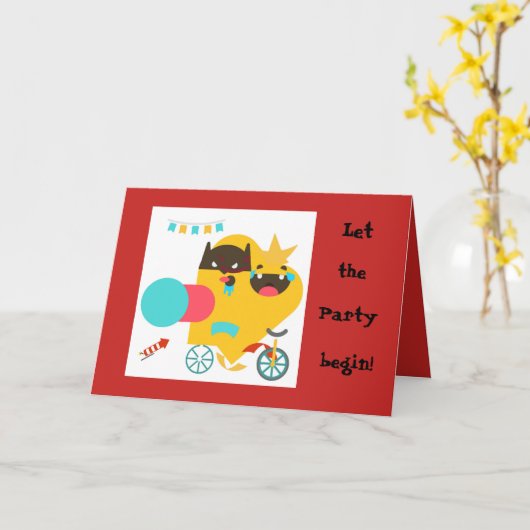 Birthday Blast Wenskaart Kaart (Gele Bloem)