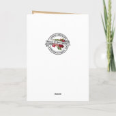 Birthday Blessed Maagd Mary Pink rozen Kaart (Achterkant)