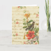 Birthday Blessing  Bird Kaart (Voorkant)