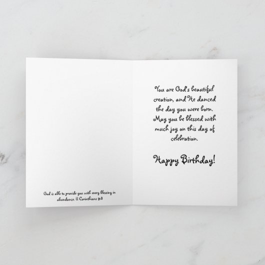 Birthday Blessings Card Kaart (Binnen)