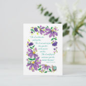 Birthday Blessings Scripture Numbers 6:24-26 Briefkaart (Staand voorkant)