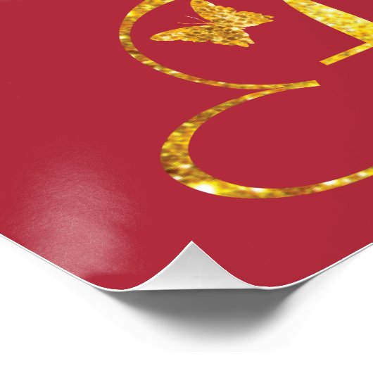 Birthday Bling Shirt | 80e verjaardag | Verjaardag Perfect Poster (Hoek)