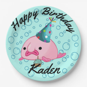 Birthday Blobfish Papieren Bordje