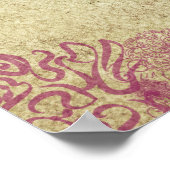 Birthday bloemen op 22 augustus "Siam tulip" Poster (Hoek)