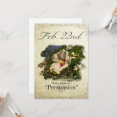Birthday bloemen op 22 februari "Roos van Sharon" Kaart (Voorkant / Achterkant in situ)