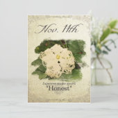 Birthday bloemen op nov.11th"Japanse slangengourd" Kaart (Staand voorkant)