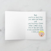Birthday Blonde Hair Dad from Son Kaart (Binnen)