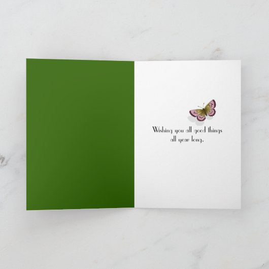 Birthday Blossom Kaart (Binnen)