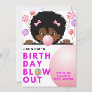 Birthday Blowout Invitation Kaart