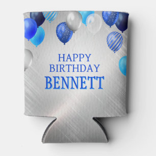 Birthday Blue-ballonnen Blikjeskoeler