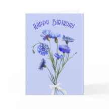Birthday Blue Cornflower Bouquet