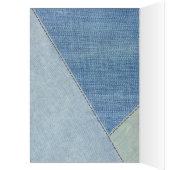 Birthday Blue Denim Heart (Binnen (Links))