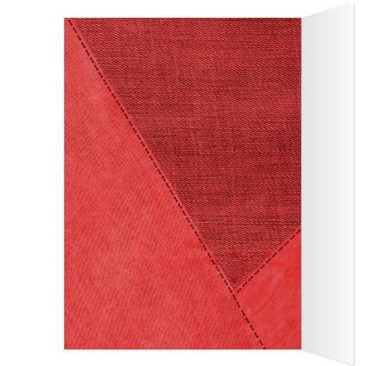 Birthday Blue Denim Heart (Binnen (Links))