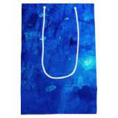 Birthday Blue Neon Buitenspatie Medium Cadeauzakje (Achterkant)