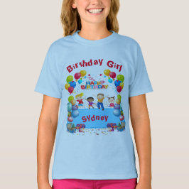 Birthday Blue Theme Kind T-shirt