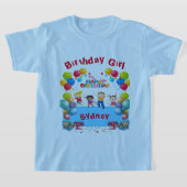 Birthday Blue Theme Kind T-shirt (Laagn)