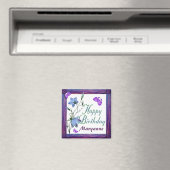 Birthday Bluebells and Butterflies Magnets Magneet (Insitu (Vaatwasser))