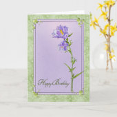 Birthday Bluebells in Lijst Kaart (Gele Bloem)