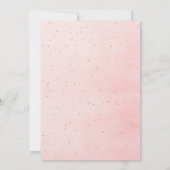 Birthday blush gold glitter ballonnen luxe kaart (Achterkant)