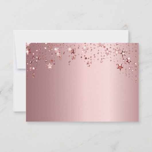 Birthday blush roze foto slaat de datum op save the date (Achterkant)