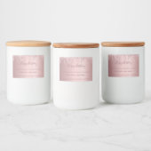 Birthday blush roze glitter pink sparkle homemade voedselcontainer etiket (Flessen)