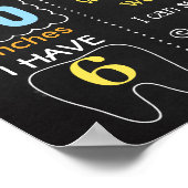 Birthday board bij de jacht op paaseieren poster (Hoek)