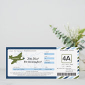 Birthday Boarding Pass Ticket Kaart (Staand voorkant)