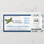 Birthday Boarding Pass Ticket Kaart (Voorkant)