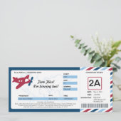 Birthday Boarding Pass Ticket Kaart (Staand voorkant)