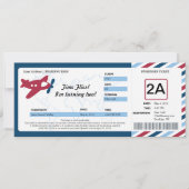 Birthday Boarding Pass Ticket Kaart (Voorkant)