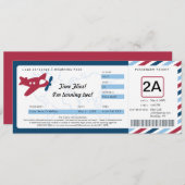 Birthday Boarding Pass Ticket Kaart (Voorkant / Achterkant)
