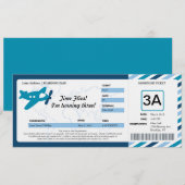 Birthday Boarding Pass Ticket Kaart (Voorkant / Achterkant)