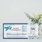 Birthday Boarding Pass Ticket Kaart (Staand voorkant)