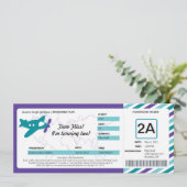 Birthday Boarding Pass Ticket Kaart (Staand voorkant)