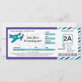 Birthday Boarding Pass Ticket Kaart (Voorkant)
